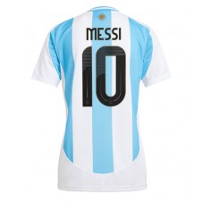 Argentina Lionel Messi #10 Hemmatröja Dam Copa America 2024 Korta ärmar